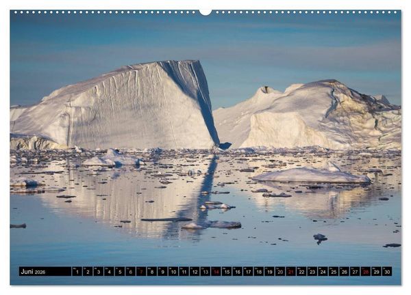 Produktbild: Ilulissat Eisfjord, Gr&ouml;nland. EIS - FORM UND LICHT (Wandkalender 2026 DIN A2 quer), CALVENDO Monatskalender