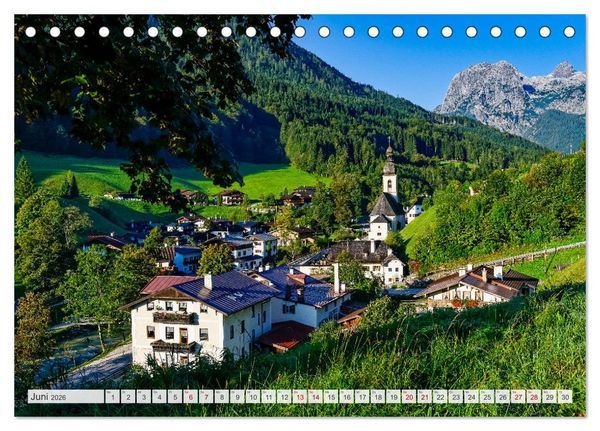 Produktbild: Unterwegs im Bergsteigerdorf Ramsau (Tischkalender 2026 DIN A5 quer), CALVENDO Monatskalender