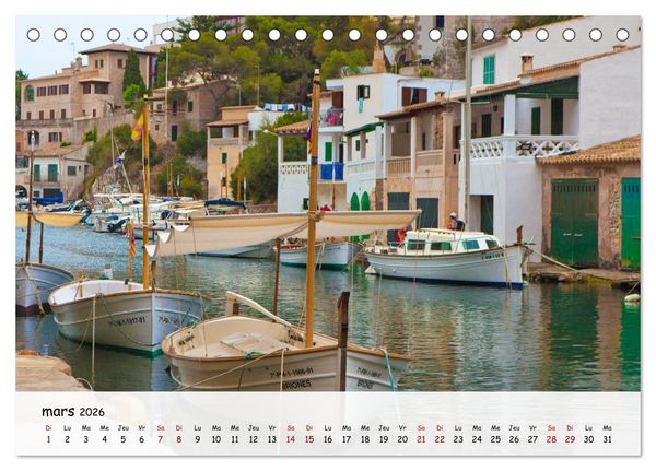 Produktbild: Majorque - Une &icirc;le &agrave; couper le souffle en M&eacute;diterran&eacute;e (Calendrier de bureau 2026 DIN A5 vertical), CALVENDO calendrier mensuel
