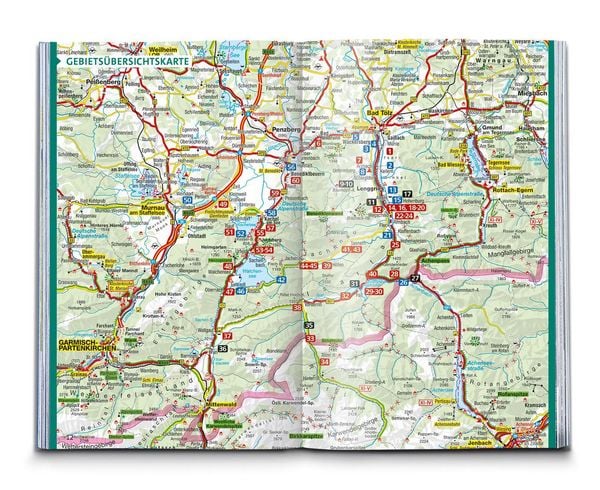 Produktbild: KOMPASS Wanderf&uuml;hrer Isarwinkel, Bad T&ouml;lz, Lenggries, Walchensee, 60 Touren mit Extra-Tourenkarte