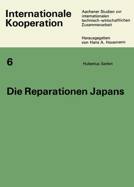 Produktbild: Die Reparationen Japans