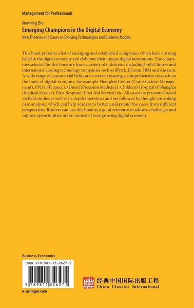 Produktbild: Emerging Champions in the Digital Economy