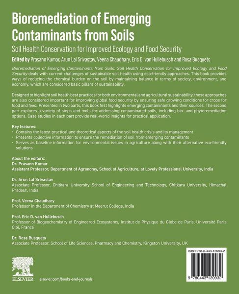 Produktbild: Bioremediation of Emerging Contaminants from Soils