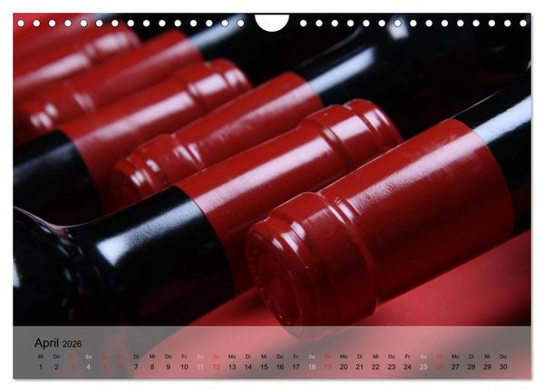 Produktbild: Wein schmeckt fein (Wandkalender 2026 DIN A4 quer), CALVENDO Monatskalender