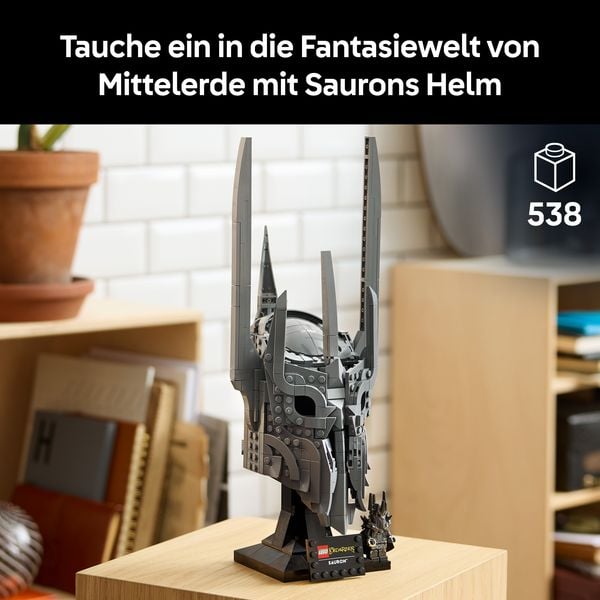 Produktbild: LEGO Icons 11373 Der Herr der Ringe: Saurons Helm, Modellbau f&uuml;r Fans