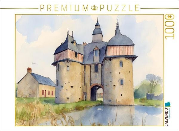 CALVENDO Puzzle Manoir de la Saucerie | 1000 Teile Lege-Größe 64x48cm Foto-Puzzle für glückliche Stunden