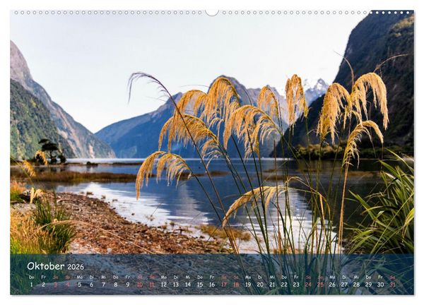 Produktbild: Neuseeland - Wo sich Himmel und Erde begegnen (Wandkalender 2026 DIN A2 quer), CALVENDO Monatskalender