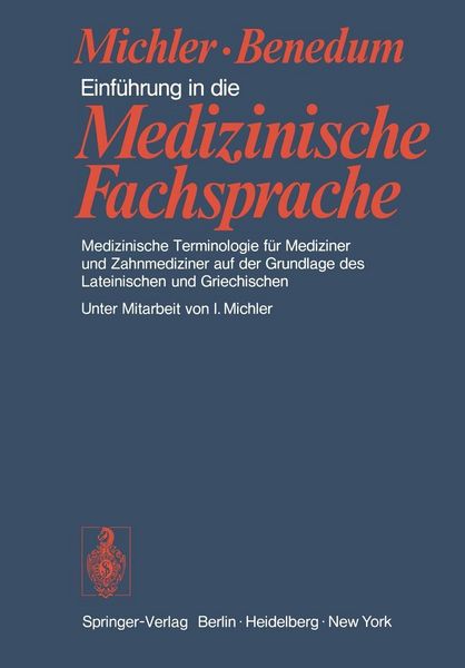 Produktbild: Einf&uuml;hrung in die Medizinische Fachsprache