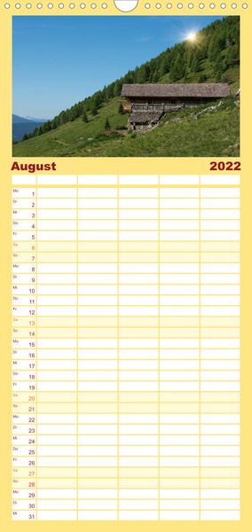 Produktbild: Familienplaner Typisch S&uuml;dtirol (Wandkalender 2022 , 21 cm x 45 cm, hoch)