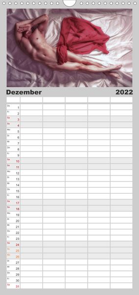 Produktbild: Familienplaner M&Auml;NNER - AKTE ZWISCHEN KRAFT UND SINNLICHKEIT (Wandkalender 2022 , 21 cm x 45 cm, hoch)