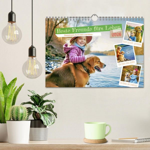 Produktbild: Beste Freunde f&uuml;rs Leben (Wandkalender 2026 DIN A4 quer), CALVENDO Monatskalender