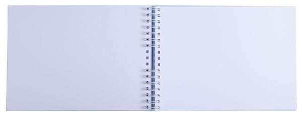 Produktbild: Scrapbooking-Set, Fotoalbum mit Spiralbindung, 50 Seiten wei&szlig;, 32x22 cm + Stifte, Sticker, Schablonen, Fotoecken