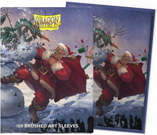 Pegasus ART12128 - Dragon Shield: 100 Brushed Art Sleeves, Christmas 2025