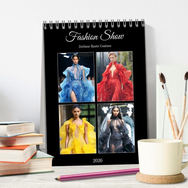 Produktbild: Fashion Show. Zeitlose Haute Coutour (Tischkalender 2026 DIN A5 hoch), CALVENDO Monatskalender
