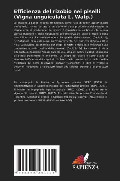 Produktbild: Efficienza del rizobio nei piselli (Vigna unguiculata L. Walp.)