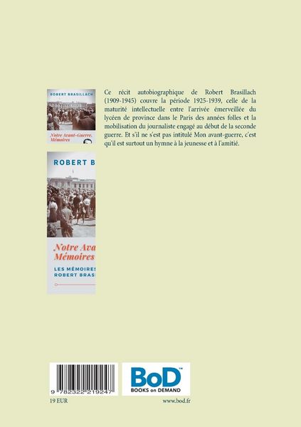 Produktbild: Notre Avant-Guerre, M&eacute;moires
