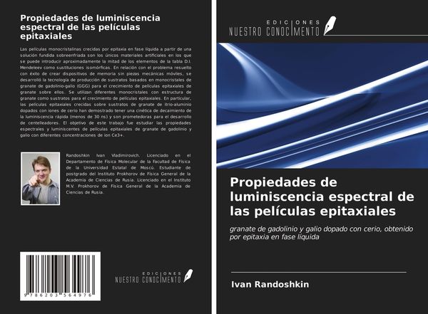 Produktbild: Propiedades de luminiscencia espectral de las pel&iacute;culas epitaxiales