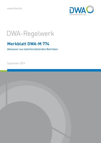 Produktbild: Merkblatt DWA-M 774 Abwasser aus lederherstellenden Betrieben