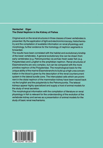 Produktbild: The Distal Nephron in the Kidney of Fishes