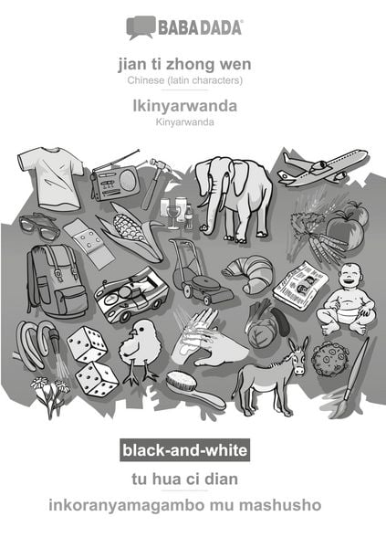Produktbild: jian ti zhong wen - Ikinyarwanda, tu hua ci dian, BW