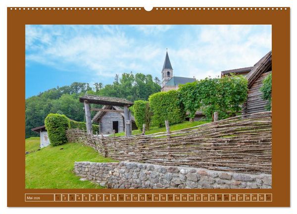 Produktbild: Sch&ouml;ne Gr&uuml;&szlig;e aus Hallein (hochwertiger Premium Wandkalender 2026 DIN A2 quer), Kunstdruck in Hochglanz