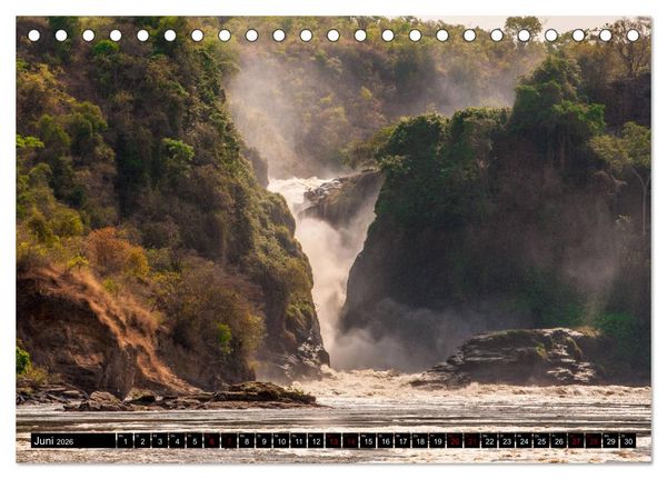 Produktbild: Uganda - im Herzen von Afrika (Tischkalender 2026 DIN A5 quer), CALVENDO Monatskalender