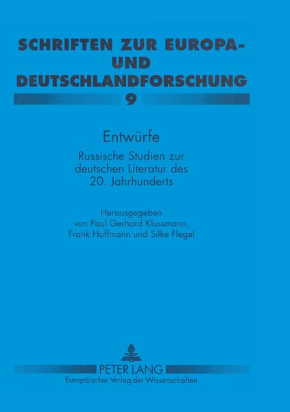 Entwürfe, Taschenbuch von , Peter Lang GmbH, Internationaler Verlag der Wissenschaften, 9783631502945