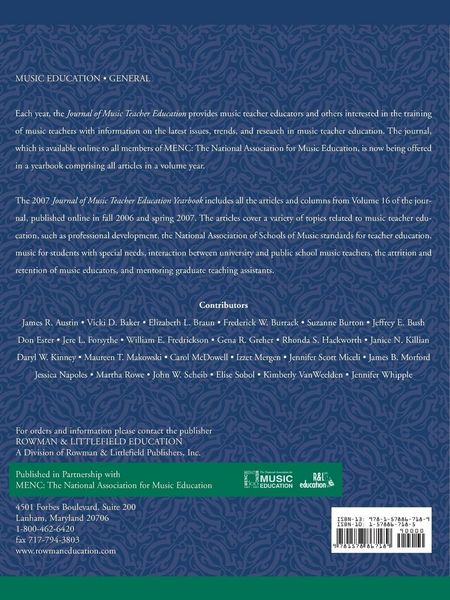 Produktbild: Journal of Music Teacher Education Yearbook
