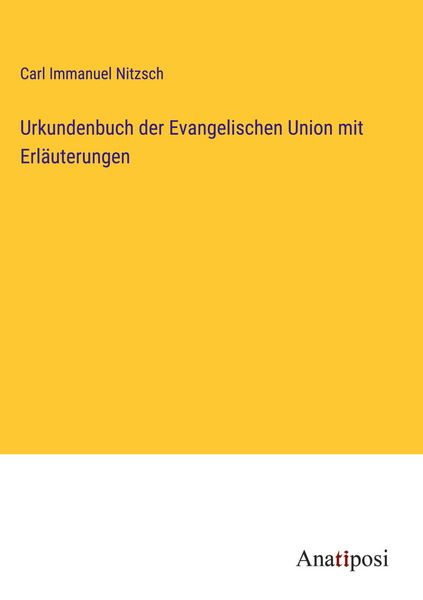 Produktbild: Urkundenbuch der Evangelischen Union mit Erl&auml;uterungen