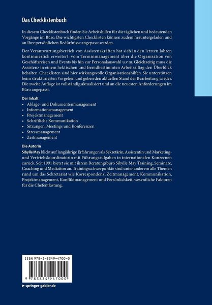 Produktbild: Das Checklistenbuch