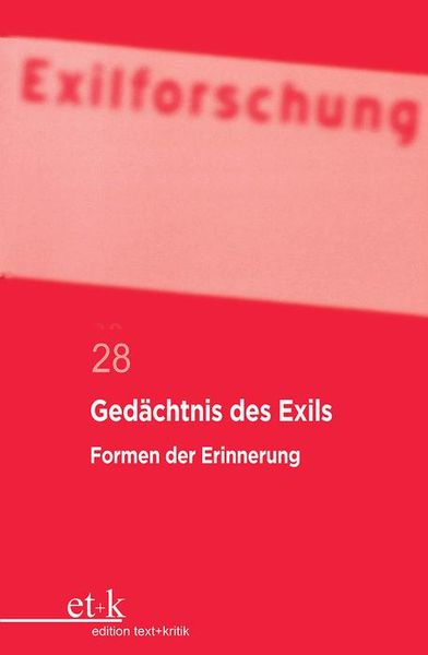 Produktbild: Ged&auml;chtnis des Exils