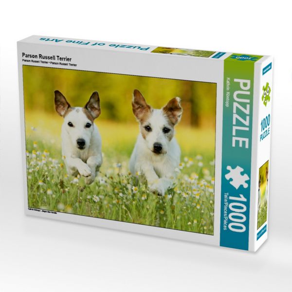Produktbild: CALVENDO Puzzle Parson Russell Terrier 1000 Teile Puzzle quer | 1000 Teile Lege-Gr&ouml;&szlig;e 64 &times; 48 cm Foto-Puzzle f&uuml;r gl&uuml;ckliche Stunden