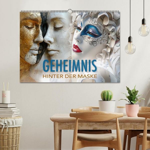 Produktbild: Geheimnis hinter der Maske (Wandkalender 2027 DIN A2 quer), CALVENDO Monatskalender