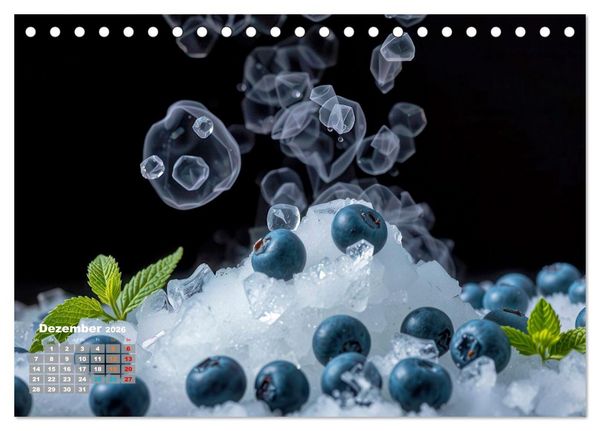 Produktbild: Superfood Blaubeeren und Erdbeeren (Tischkalender 2026 DIN A5 quer), CALVENDO Monatskalender