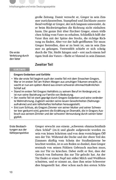Produktbild: Lekt&uuml;rehilfen Franz Kafka, 'Die Verwandlung'. Interpretationshilfe f&uuml;r Oberstufe und Abitur