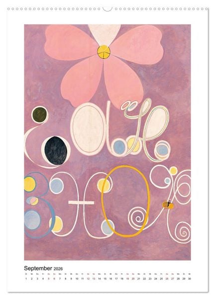 Produktbild: Hilma af Klint - Ein Jahr voller mystischer Kunst (hochwertiger Premium Wandkalender 2026 DIN A2 hoch), Kunstdruck in Hochglanz