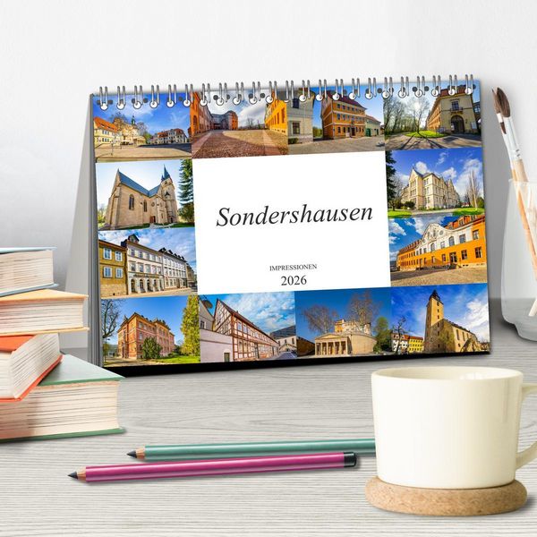 Produktbild: Sondershausen Impressionen (Tischkalender 2026 DIN A5 quer), CALVENDO Monatskalender