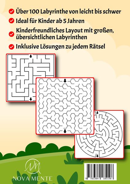 Produktbild: Labyrinthe f&uuml;r Kinder ab 5 Jahren - Band 37