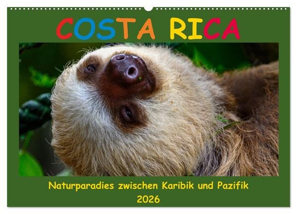 Produktbild: Costa Rica - Naturparadies zwischen Karibik und Pazifik (Wandkalender 2026 DIN A2 quer), CALVENDO Monatskalender
