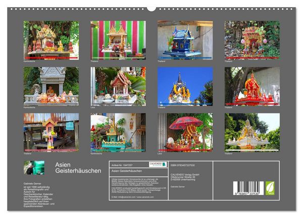 Produktbild: Asien Geisterh&auml;uschen (hochwertiger Premium Wandkalender 2026 DIN A2 quer), Kunstdruck in Hochglanz