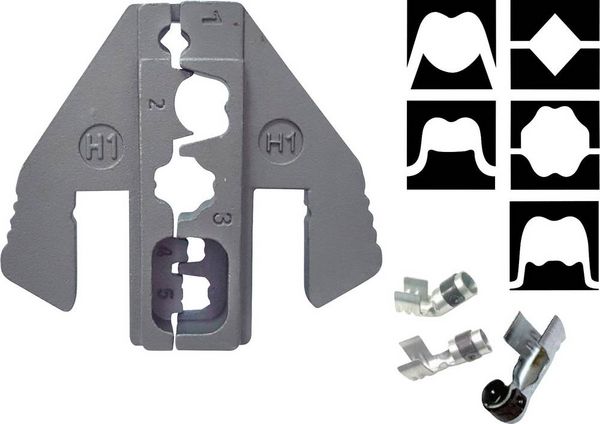 Produktbild: TOOLCRAFT PLE-0H1 Crimp-Eins&auml;tze Z&uuml;ndkerzenstecker Quetschbereich: 1 mm&sup2; (max) Passend f&uuml;r Marke (Zangen): TOOLCRAFT PZ-500
