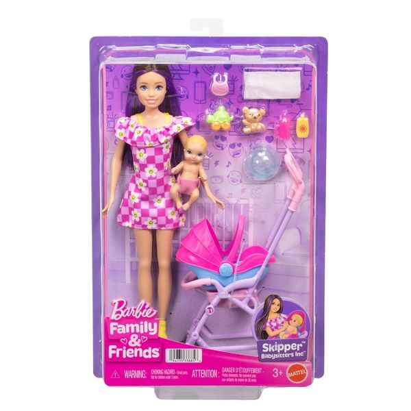 Produktbild: Barbie "Skipper Babysitters Inc." Kinderwagen Spielset