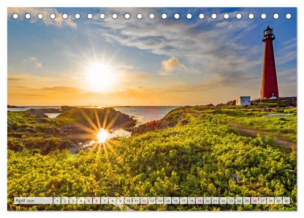 Produktbild: Vom Nordkap zum S&uuml;dkap (Tischkalender 2026 DIN A5 quer), CALVENDO Monatskalender