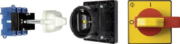 Kraus & Naimer KG64B.T203/12.VE Lasttrennschalter mit Türkupplung 63 A 1 x 90 ° Rot, Gelb 1 St.