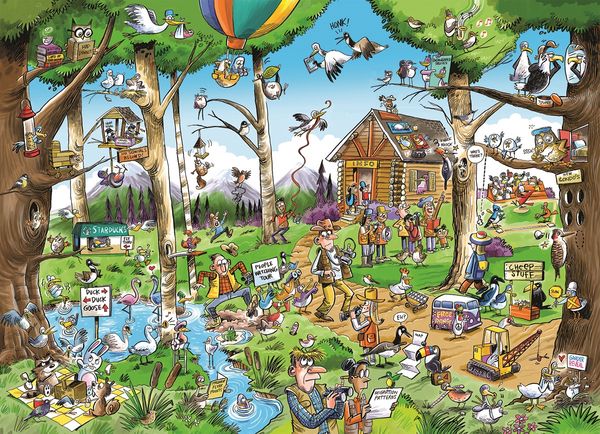 Produktbild: COBBLE HILL PUZZLES - Verr&uuml;ckte Vogelwarte 1000 Teile