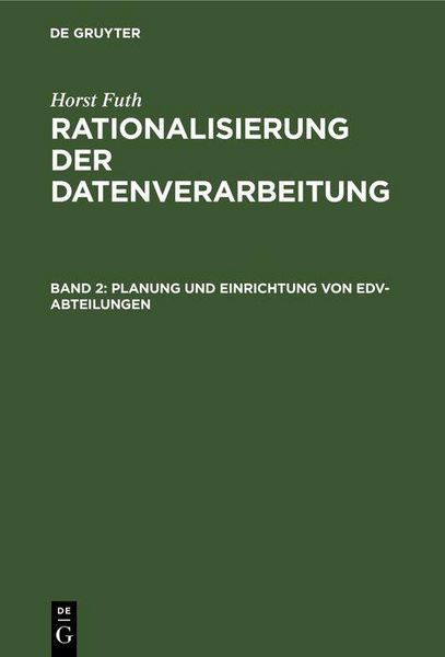 Produktbild: Planung und Einrichtung von EDV-Abteilungen