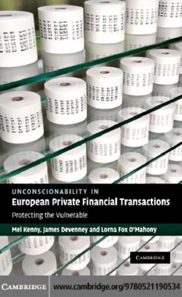 Produktbild: Unconscionability in European Private Financial Transactions