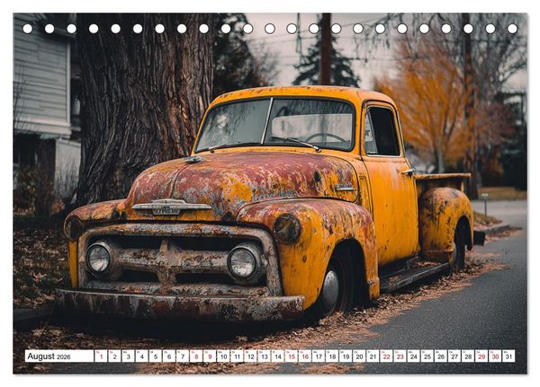 Produktbild: Rost trifft Nostalgie (Tischkalender 2026 DIN A5 quer), CALVENDO Monatskalender