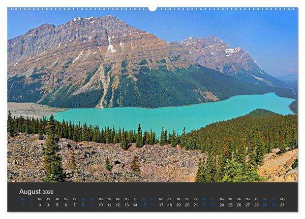Produktbild: Der weite Westen Kanadas - Banff und Yoho National Park (Wandkalender 2026 DIN A2 quer), CALVENDO Monatskalender