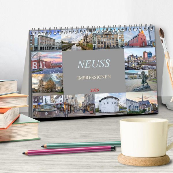 Produktbild: Neuss Impressionen (Tischkalender 2026 DIN A5 quer), CALVENDO Monatskalender